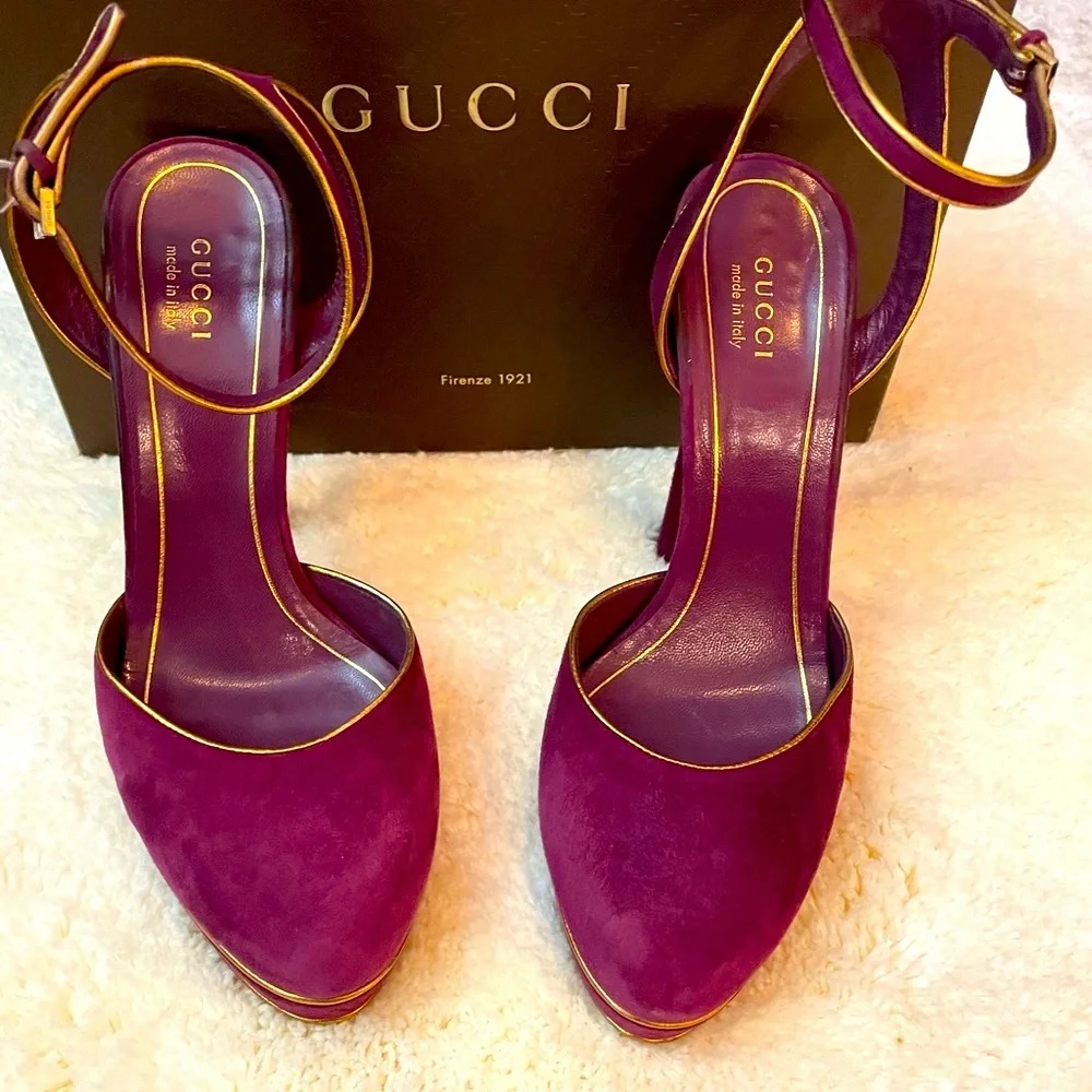 Authentic Pre-owned Gucci Huston Mary Jane Pumps - Picture 3 of 7